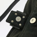 FENDI Mamma Baguette Shoulder Bag Canvas Grayar10408