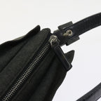 FENDI Mamma Baguette Shoulder Bag Canvas Grayar10408