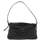 FENDI Mamma Baguette Shoulder Bag Canvas Grayar10408