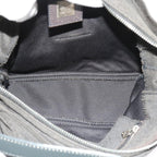 FENDI Mamma Baguette Shoulder Bag Canvas Grayar10408