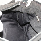FENDI Mamma Baguette Shoulder Bag Canvas Grayar10408