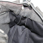 FENDI Mamma Baguette Shoulder Bag Canvas Grayar10408