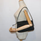 FENDI Mamma Baguette Shoulder Bag Canvas Grayar10408