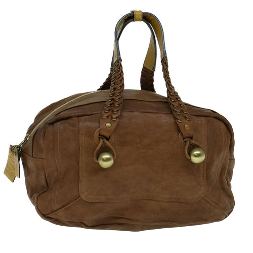 Chloe Shoulder Bag Leather Brown ar10483