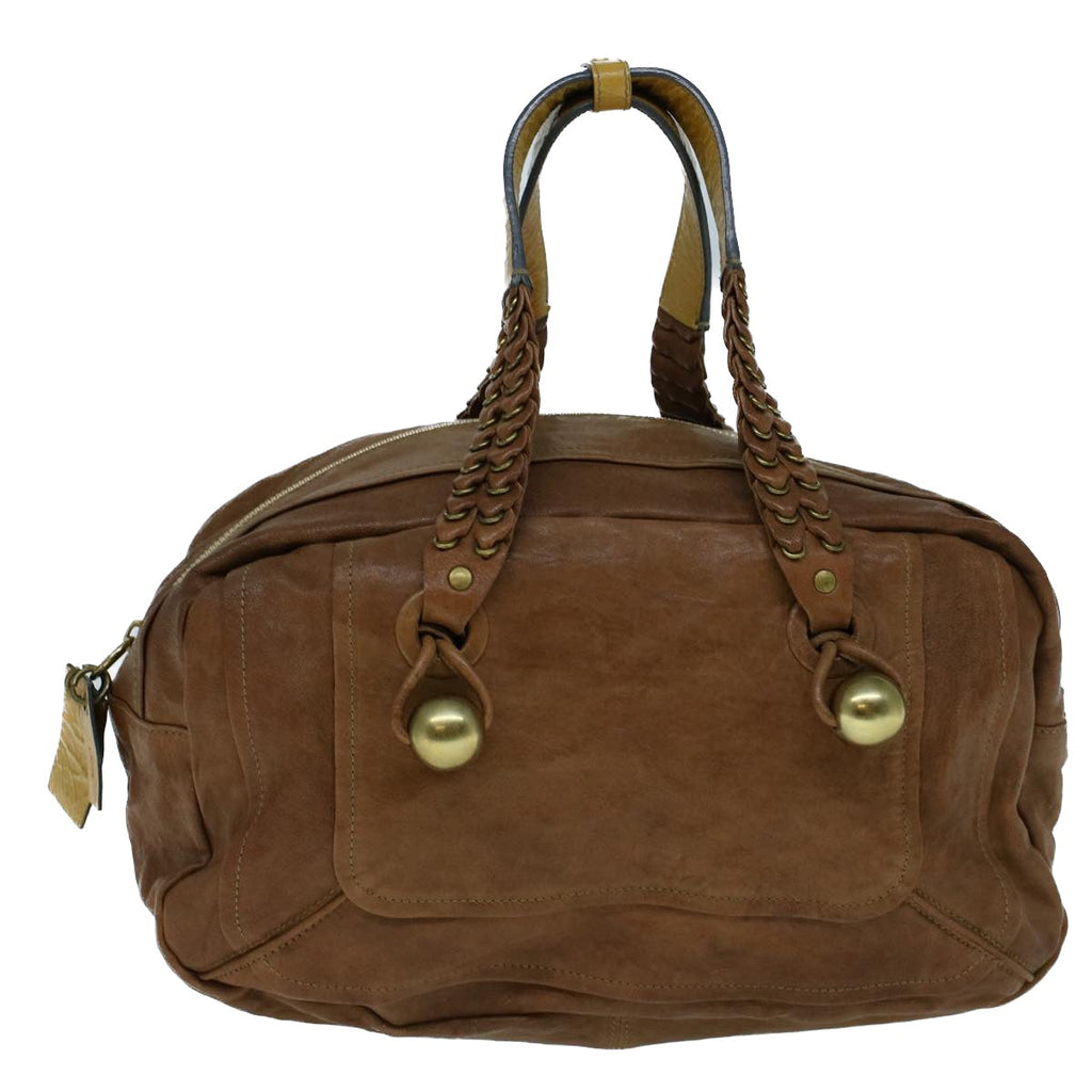 Chloe Shoulder Bag Leather Brown ar10483