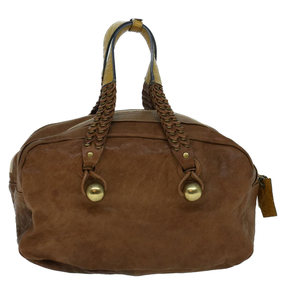 Chloe Shoulder Bag Leather Brown ar10483