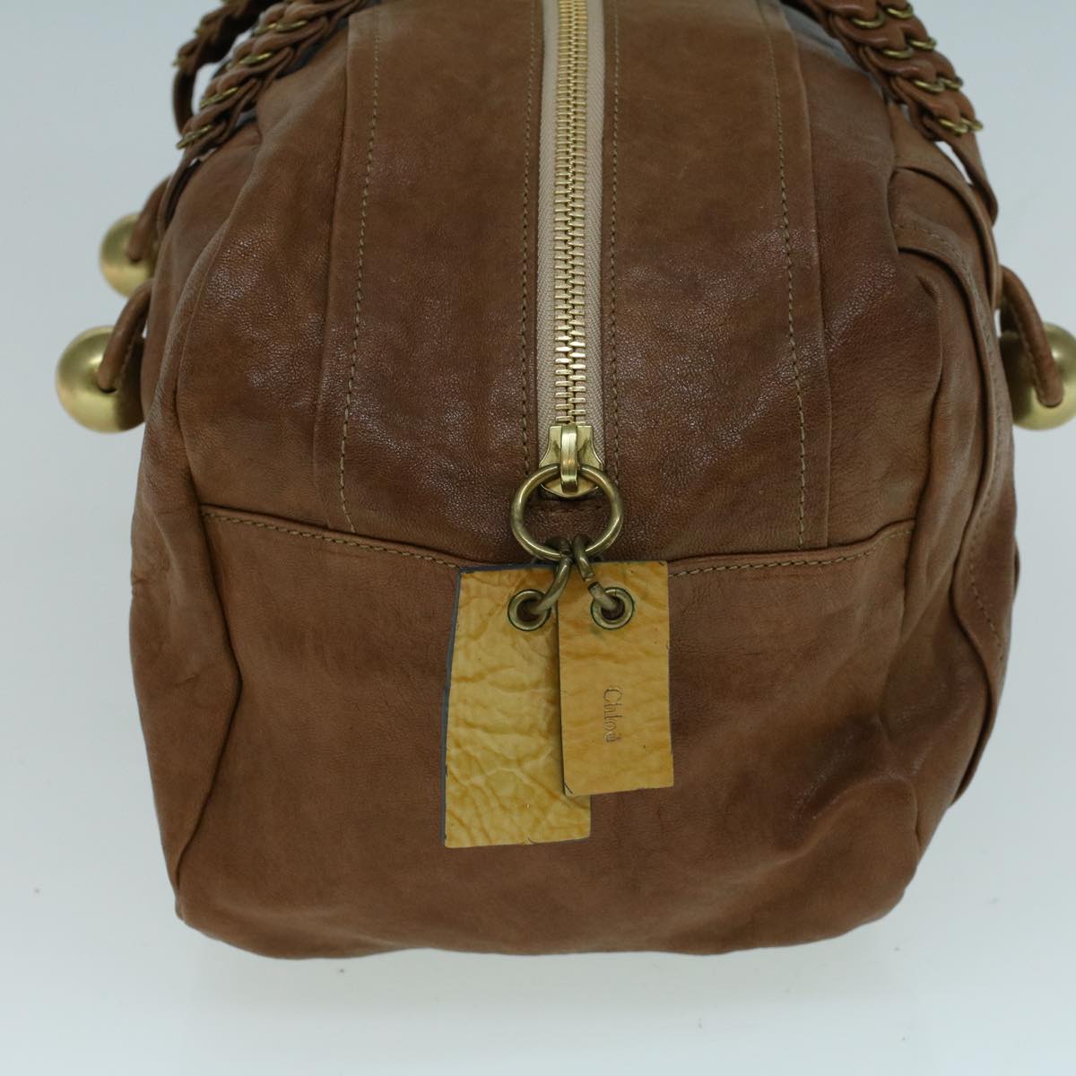 Chloe Shoulder Bag Leather Brown ar10483