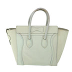 CELINE Luggage Hand Bag Leather Beige  ar10492