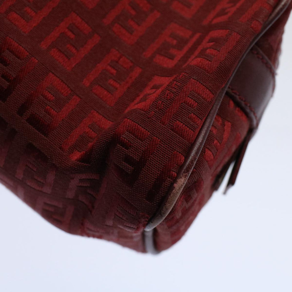 FENDI Zucchino Canvas Hand Bag Redar10594B