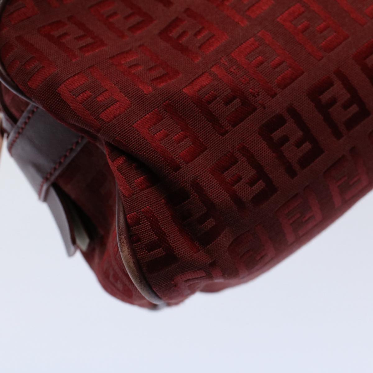 FENDI Zucchino Canvas Hand Bag Redar10594B