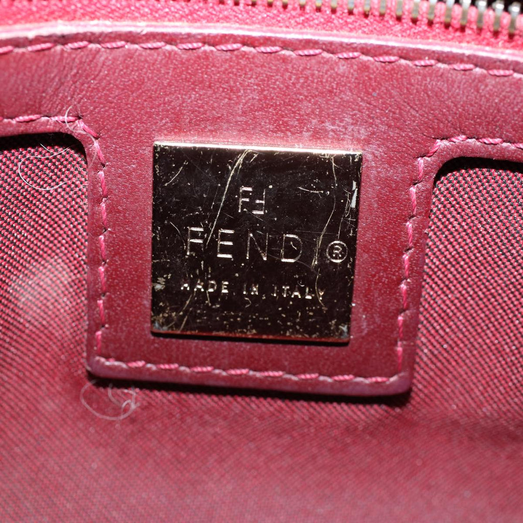 FENDI Zucchino Canvas Hand Bag Redar10594B