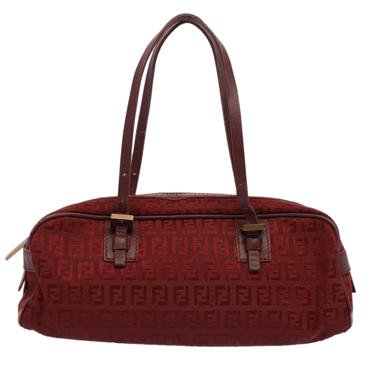 FENDI Zucchino Canvas Hand Bag Redar10594B