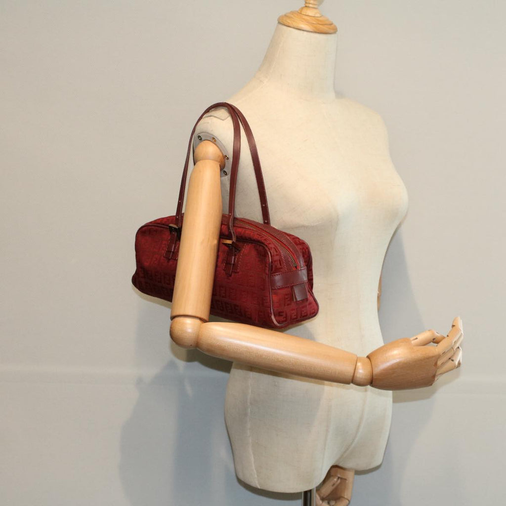 FENDI Zucchino Canvas Hand Bag Redar10594B