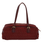 FENDI Zucchino Canvas Hand Bag Redar10594B