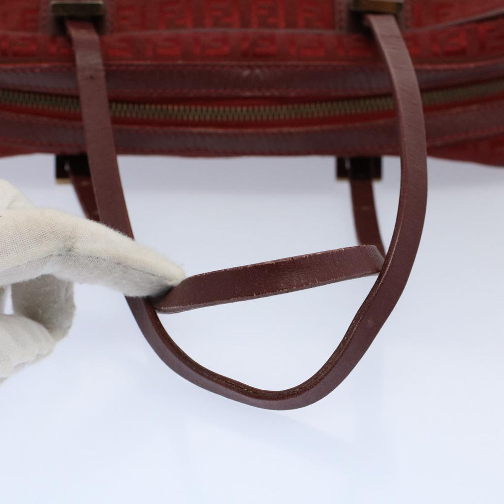 FENDI Zucchino Canvas Hand Bag Redar10594B