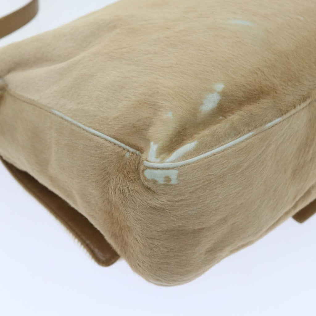 FENDI Mamma Baguette Shoulder Bag Harako leather Beigear10608B