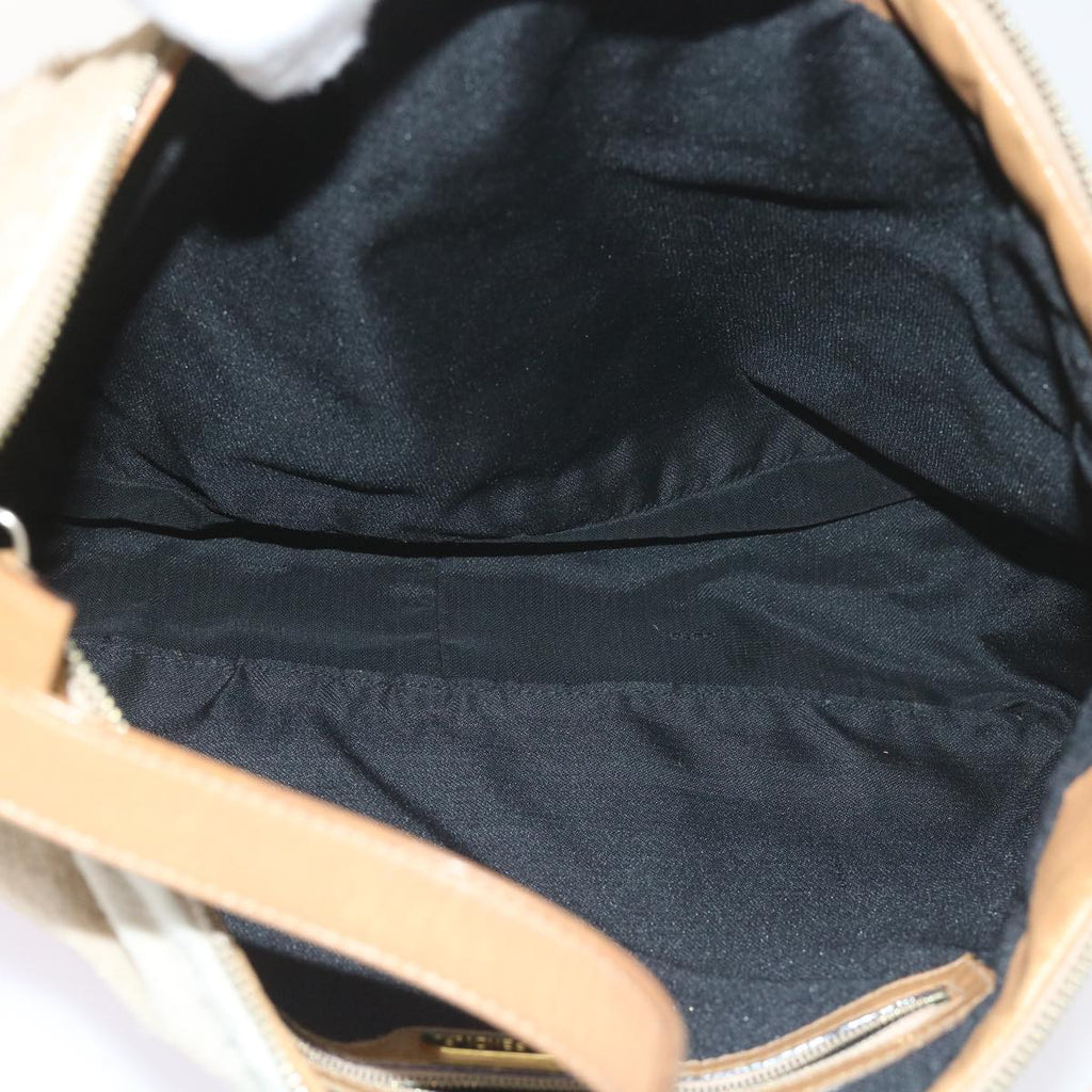 FENDI Mamma Baguette Shoulder Bag Harako leather Beigear10608B