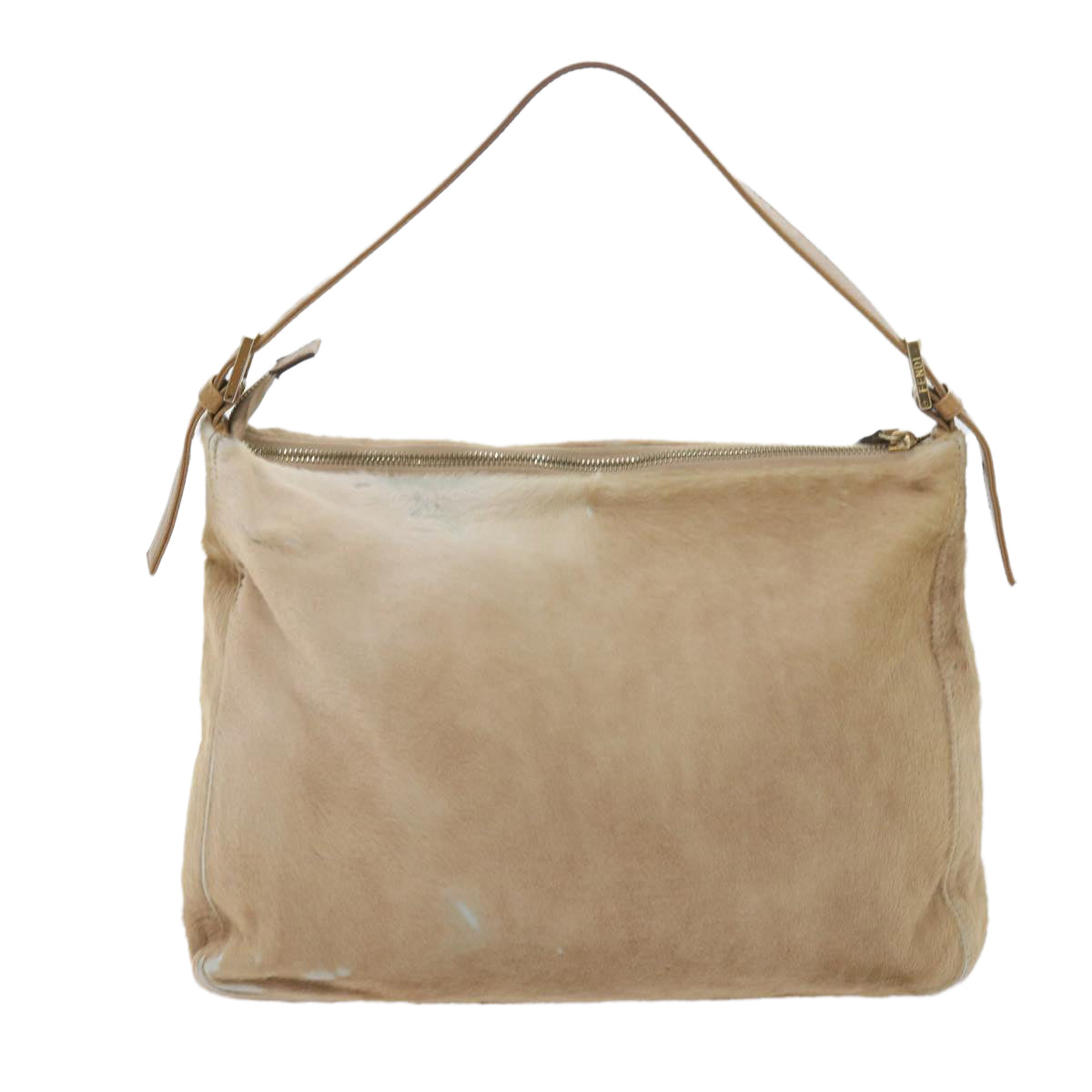 FENDI Mamma Baguette Shoulder Bag Harako leather Beigear10608B