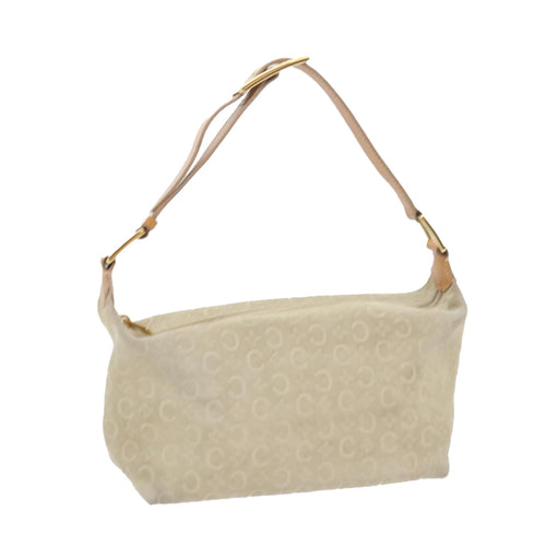 CELINE C Macadam Canvas Shoulder Bag Beige  ar10626B