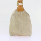 CELINE C Macadam Canvas Shoulder Bag Beige  ar10626B