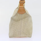 CELINE C Macadam Canvas Shoulder Bag Beige  ar10626B