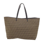 FENDI Zucchino Canvas Tote Bag Beigear10650