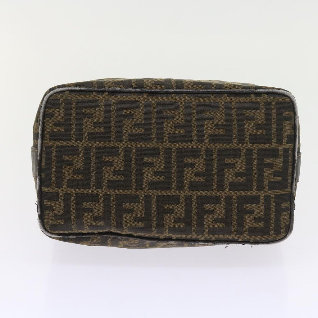 FENDI Zucca Canvas Hand Bag Black Brown 2111 26348 088ar10671
