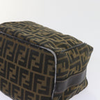 FENDI Zucca Canvas Hand Bag Black Brown 2111 26348 088ar10671
