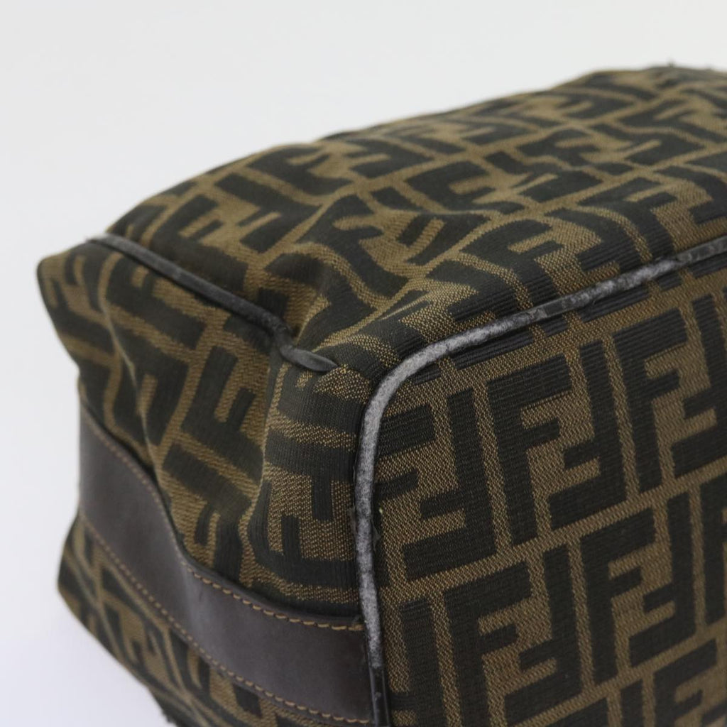 FENDI Zucca Canvas Hand Bag Black Brown 2111 26348 088ar10671