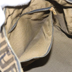 FENDI Zucca Canvas Hand Bag Black Brown 2111 26348 088ar10671