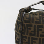 FENDI Zucca Canvas Hand Bag Black Brown 2111 26348 088ar10671