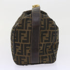 FENDI Zucca Canvas Hand Bag Black Brown 2111 26348 088ar10671