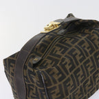 FENDI Zucca Canvas Hand Bag Black Brown 2111 26348 088ar10671