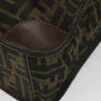 FENDI Zucca Canvas Hand Bag Black Brown 2321 26555 098ar10692