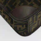 FENDI Zucca Canvas Hand Bag Black Brown 2321 26555 098ar10692