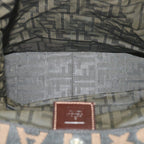 FENDI Zucca Canvas Hand Bag Black Brown 2321 26555 098ar10692