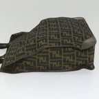 FENDI Zucca Canvas Hand Bag Black Brown 2321 26555 098ar10692