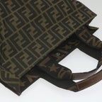 FENDI Zucca Canvas Hand Bag Black Brown 2321 26555 098ar10692