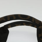 FENDI Zucca Canvas Hand Bag Black Brown 2321 26555 098ar10692