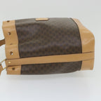 CELINE Macadam Canvas Shoulder Bag PVC Leather Brown  ar10788