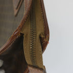 CELINE Macadam Canvas Clutch Bag PVC Leather 2Set Brown  ar10789