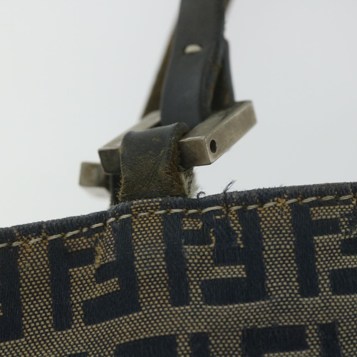 FENDI Zucchino Canvas Tote Bag Navyar10829B