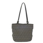 FENDI Zucchino Canvas Tote Bag Navyar10829B