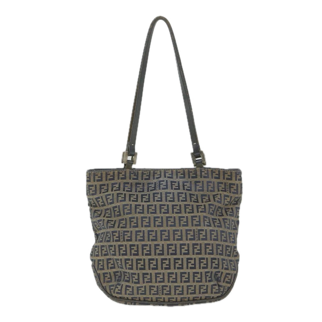 FENDI Zucchino Canvas Tote Bag Navyar10829B