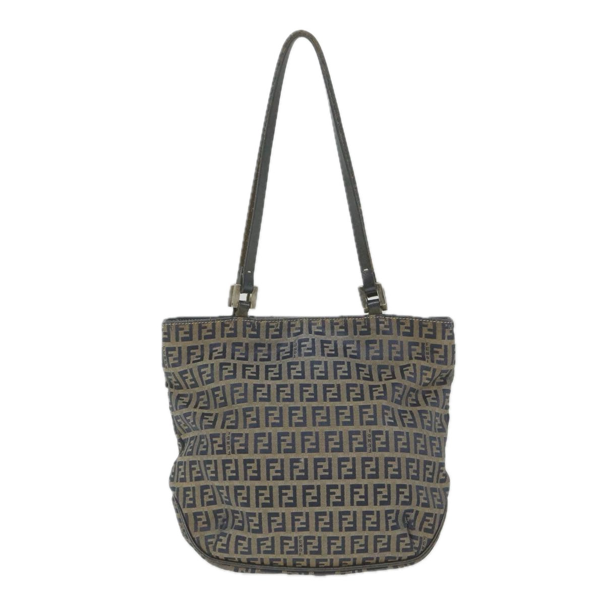 FENDI Zucchino Canvas Tote Bag Navyar10829B