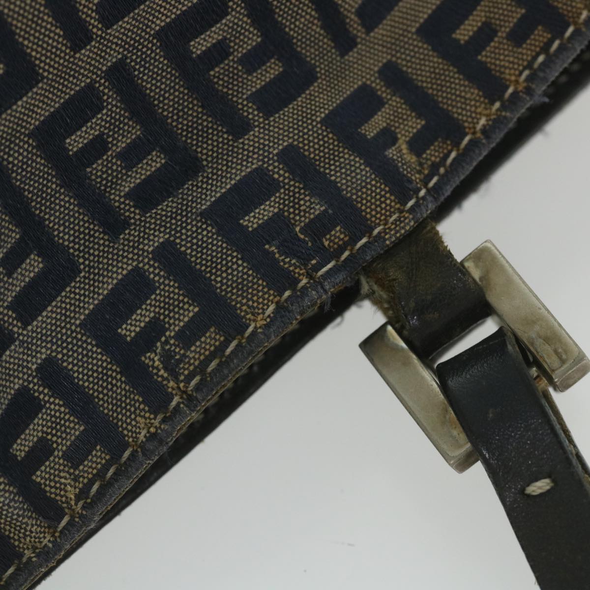 FENDI Zucchino Canvas Tote Bag Navyar10829B