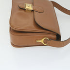 CELINE Shoulder Bag Leather Brown  ar10831B
