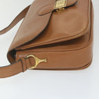 CELINE Shoulder Bag Leather Brown  ar10831B