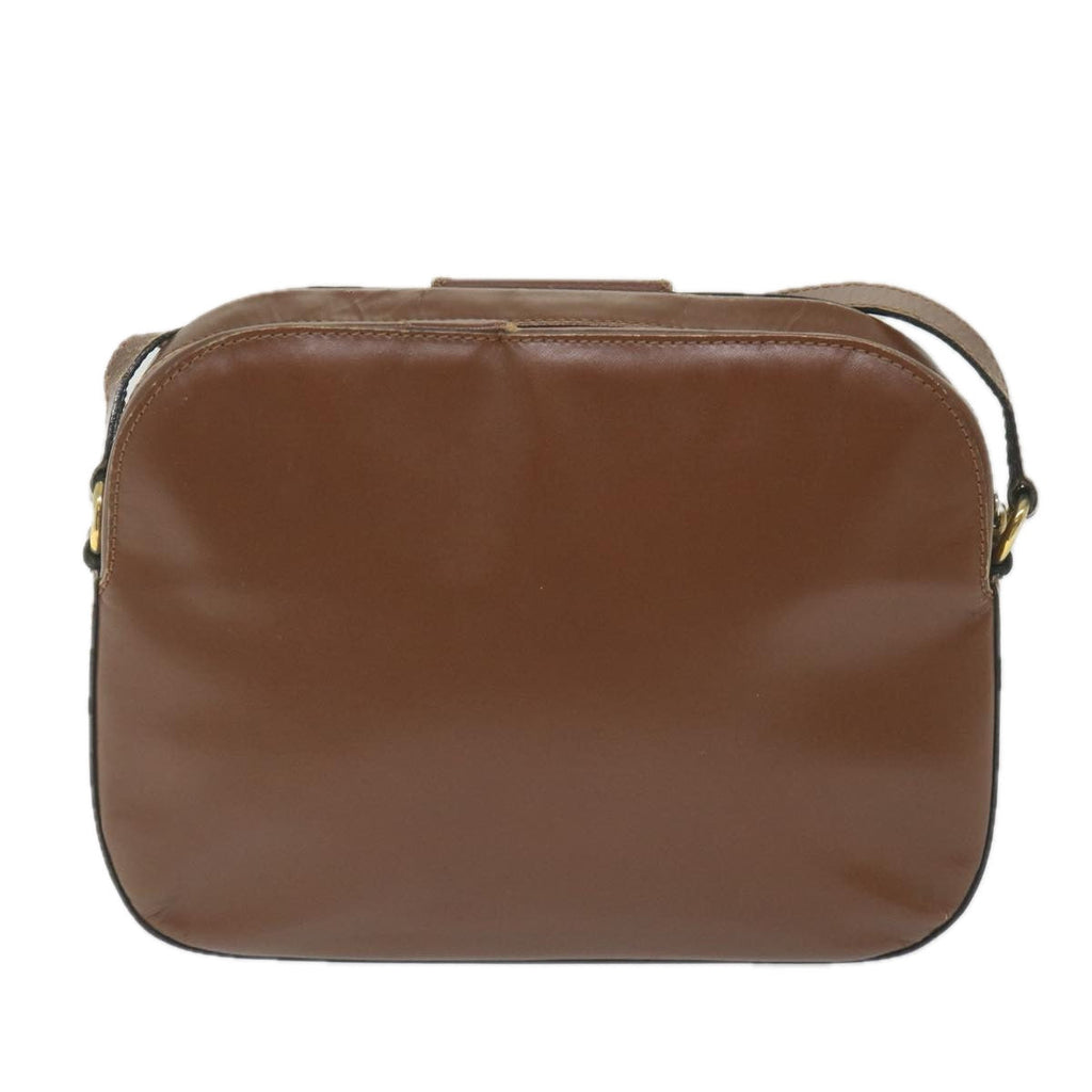 CELINE Shoulder Bag Leather Brown  ar10843B
