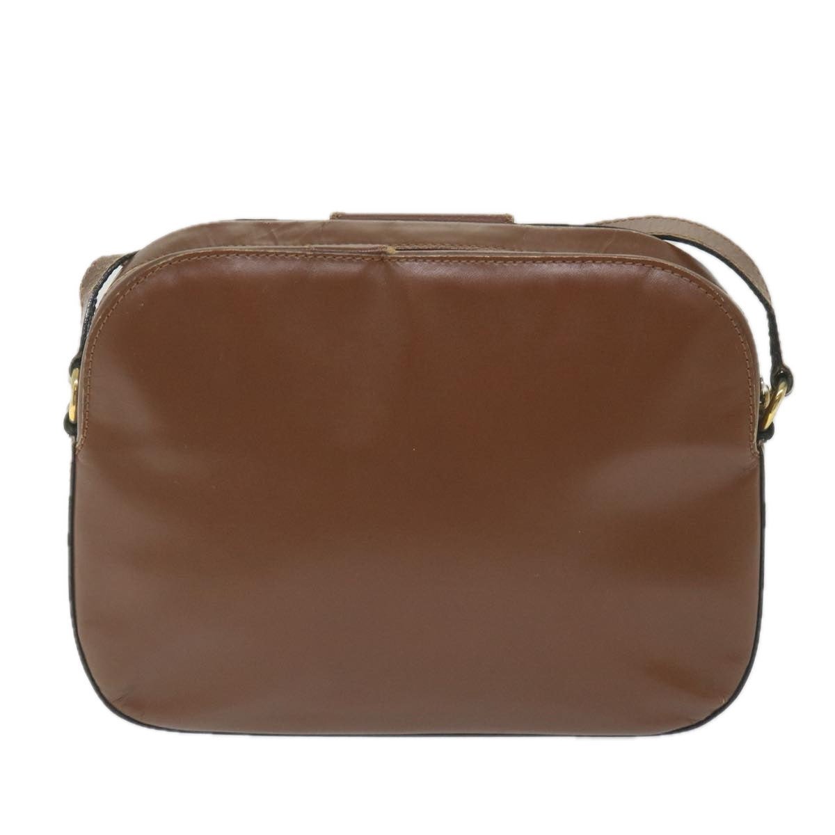 CELINE Shoulder Bag Leather Brown  ar10843B